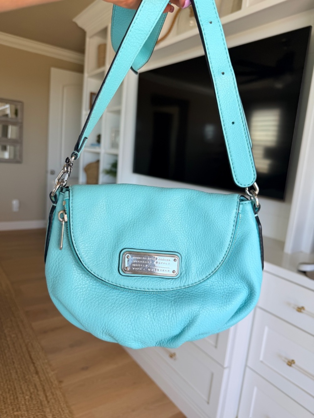 Marc Jacobs Natasha Crossbody in Tiffany Blue
